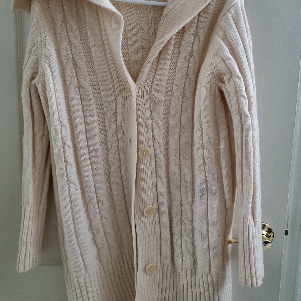 Cable Knit Cream Sweater